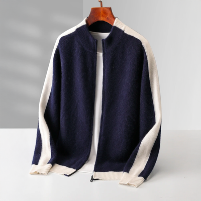 FERRARA CASHMERE ZIP-THROUGH JACKET